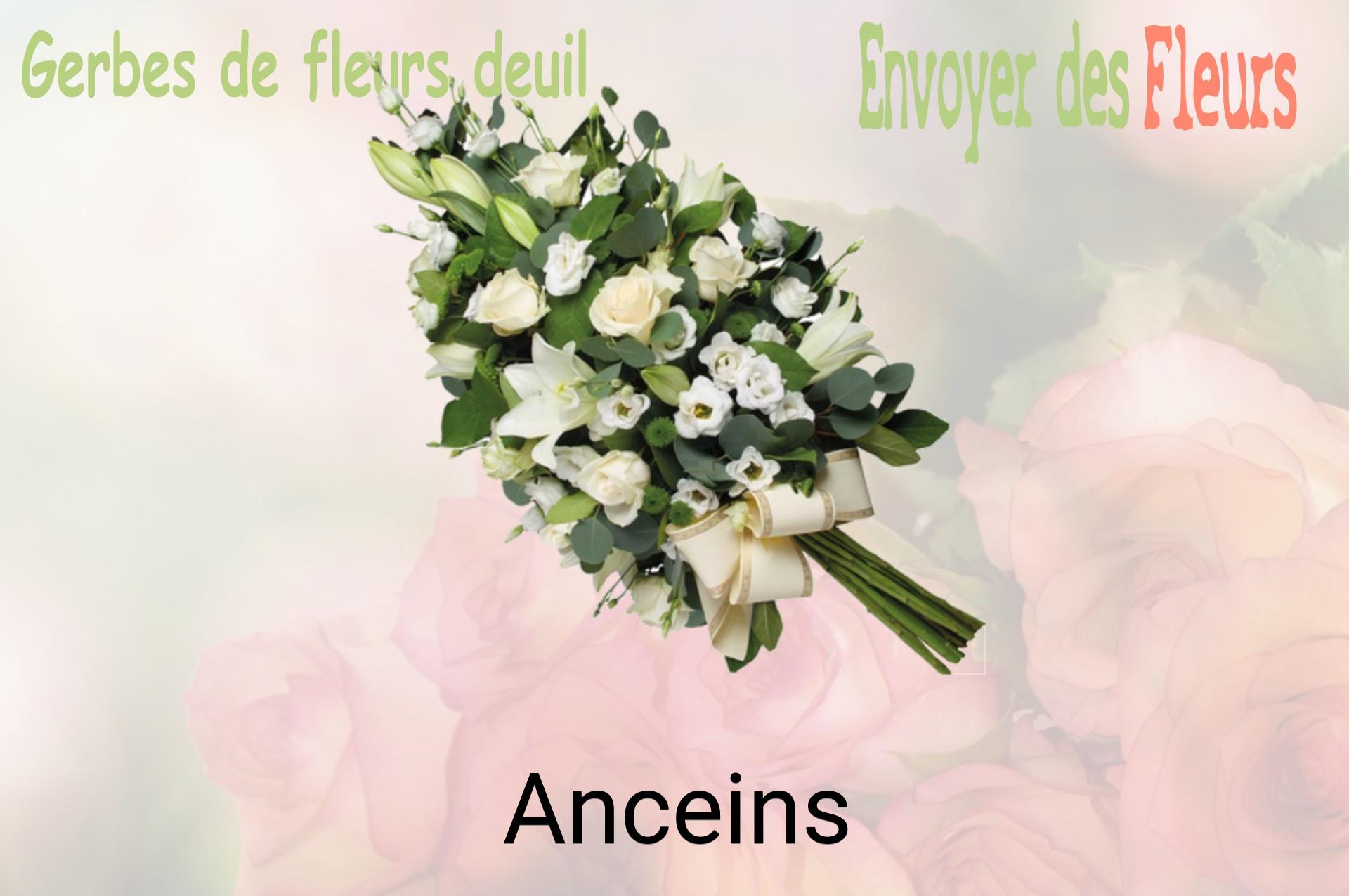 Gerbe de fleurs de deuil livrée à Anceins